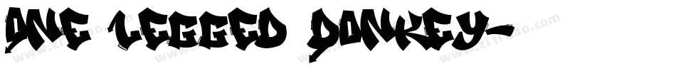 One Legged Donkey字体转换